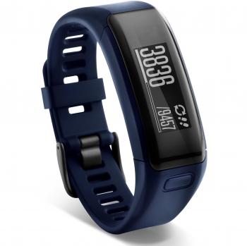 Garmin vívosmart® HR - pulsera de actividad con pulsómetro integrado Garmin Elevate, color azul,  talla normal