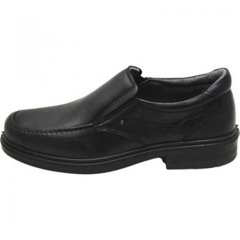 Zapatos Mocasín Laboral de Piel para Plantillas de Hombre Luisetti en color negro