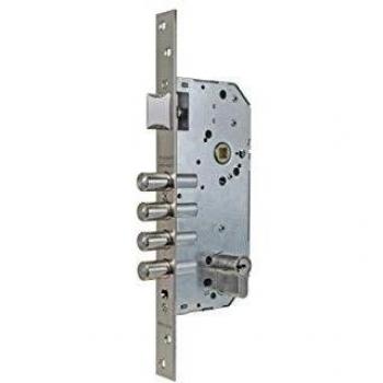 Tesa Assa Abloy R200B566N Cerradura Monopunto De Seguridad Para Puertas De M, Latonado, Cil. 30x30mm