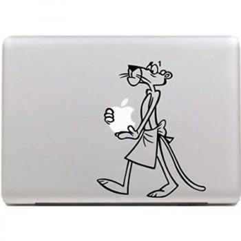 Vati Hojas desprendibles Viejo Ratón Diseño Fresco Sticker Decal la Piel del Vinilo de Arte Negro para Apple Macbook Pro Aire Mac 13 15 pulgadas/13 Unibody 15 Pulgadas Portátil