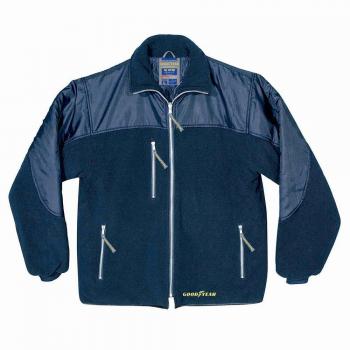 GOODYEAR prendas de trabajo. Cuerpo en polar azul oscuro,forrado internamente en poliester 100%, acolchado de 130 gr. M2 talla XS