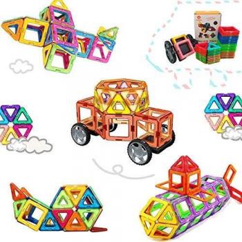Morkka Bloques de construcción de Bloques magnéticos de 104 Piezas Juegos educativos para niños, de Construction Building Sets