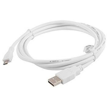 LANBERG CABLE CA-USBM-10CC-0018-W USB MACHO A MICRO USB MACHO,BLANCO,1.8 METROS