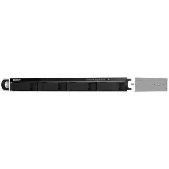 QNAP TS-464eU NAS Rackmount Server (1U) - Intel Celeron N5095, 8 GB DDR4 RAM, QNAP Turbo System, Ethernet LAN, Black