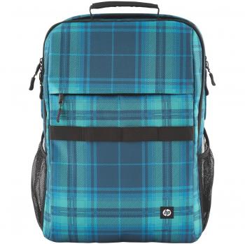 HP Campus XL Tartan Checkered Pattern Backpack for 16 Laptops, Model 7J594AA