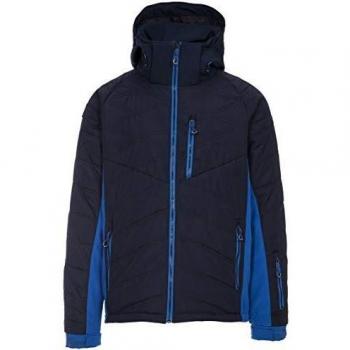 Trespass Abbotsbury - Chaqueta acolchada para hombre con capucha extraíble y falda de nieve, Hombre, MAJKSKTR0007_NA1S, azul marino, S