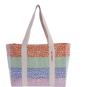 Bolso de playa Magdalena multicolor con cremallera
