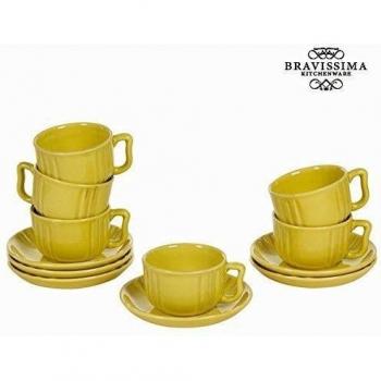 Juego de 6 tazas de loza mosta - Colección Kitchen's Deco by Bravissima Kitchen