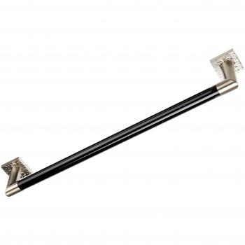 Pomdor - Toallero rigato pvd niquel mate - negro heritage