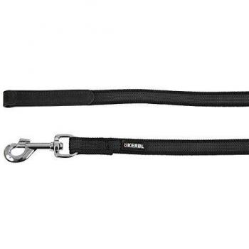 Kerbl Correa de remolque para perro 10 m goma negra 81045