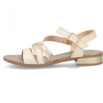 Sandalias Planas Hispanitas para Mujer en Color Marrón Nata-Desert