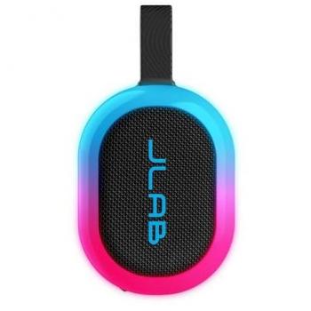 JLab Pop Party Ultra-Portable Bluetooth Speaker - Black and Grey, 5W