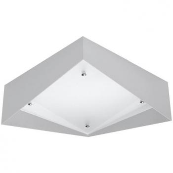 Aplique de techo AVIOR gris con bombilla E27 LED
