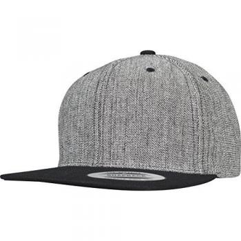 Flexfit Black Melange Solid Adjustable Snapback Cap
