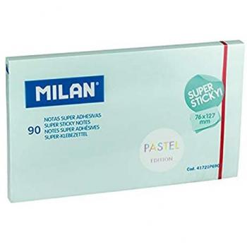 Bloc de 90 Notas Super Adhesivas Azul Pastel 76 x 127 mm