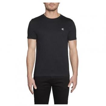 Camiseta Calvin Klein Jeans Slim Essential negra para hombre, manga corta, algodón orgánico, sostenible, talla XXS
