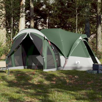 Tienda de campaña familiar tipi 8 personas impermeable color azul, verde, gris y naranja