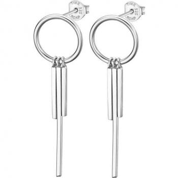 Pendientes Time Road WS02387 de Plata para Mujer con Acabado Brillo