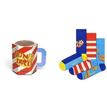 Set de Calcetines Divertidos para el Día del Padre - Paquete de 3 Colores Mixtos
