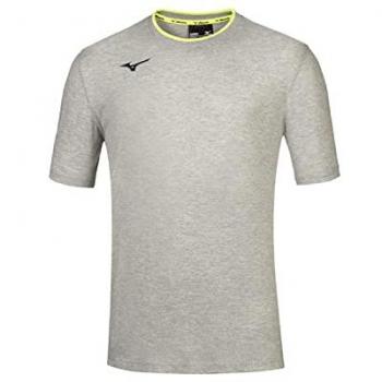 Mizuno Team Camiseta Deporte Hombre Manga Corta Gris XL