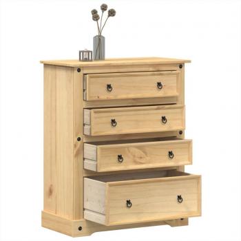 Cómoda Corona 92x48x120 cm en madera maciza de pino vidaXL