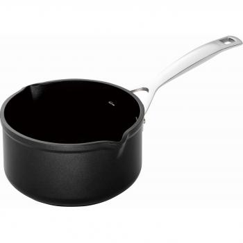 Le Creuset 96201216000000 - Cazo leche de aluminio, 1,60 l, 16 cm diámetro, color negro