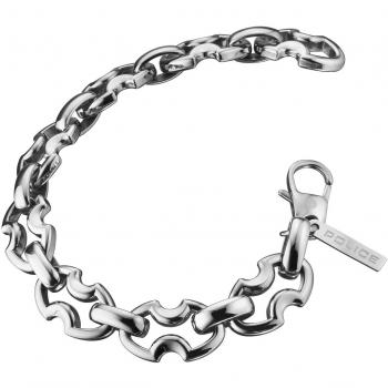 Pulsera de Acero Inoxidable para Hombre Police Raven con Cierre de Mosquetón - 18 cm