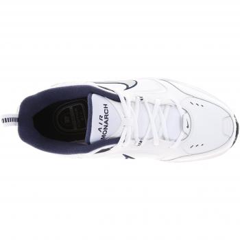 Nike Air Monarch IV Men's Running Shoes - White/Metallic Silver, Size 13
