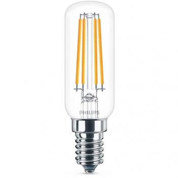Philips bombilla LED vela de filamento, efecto vintage, casquillo fino E14, 4.5W equivalentes a 40 W en incandescencia, 470 lúmenes, luz blanca cálida