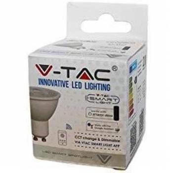 Foco LED Smart GU10 4.5W WiFi Regulable CCT RGB Compatible con Alexa y Google Home