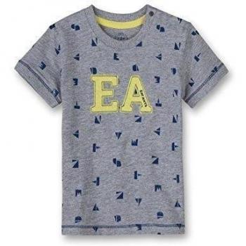 Sanetta 113569-Camiseta Bebé-Niñas    gris