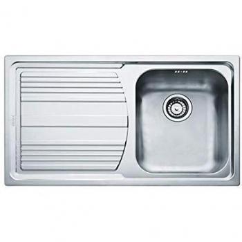 Lavabo Franke Logica Line LLL 611-L de Acero Inoxidable Rectangular 86x50 cm con Gocciolatoio a la Izquierda