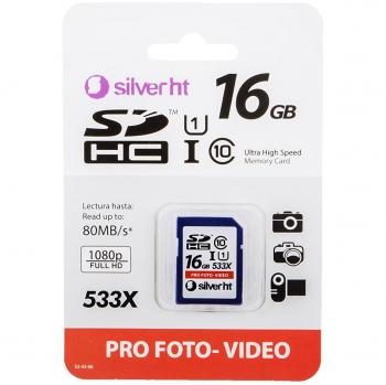 SilverHT Premium - Tarjeta de memoria SDHC de 16 GB