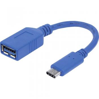 Cable Manhattan USB-C 3.1 a USB-A 3.0 Macho-Hembra