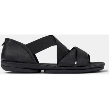 Sandalia Camper K201367-006 para mujer en color negro, de piel con hebilla