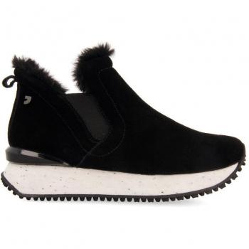Gioseppo 64414 Botines Chelsea de Mujer con Detalle de Pelo en el Collarín, Color Negro, Talla 37
