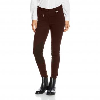 HKM Penny Pantalón de Equitación para Niños/Mujer, por la Rodilla, Todo el año, Mujer Infantil, Color marrón Oscuro, tamaño 128
