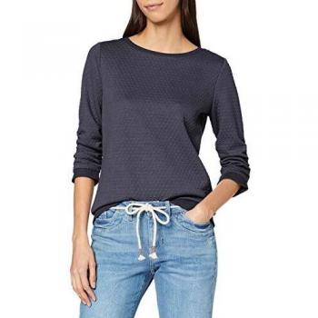 TOM TAILOR Denim Strukturierter Sweater Suéter, Azul
