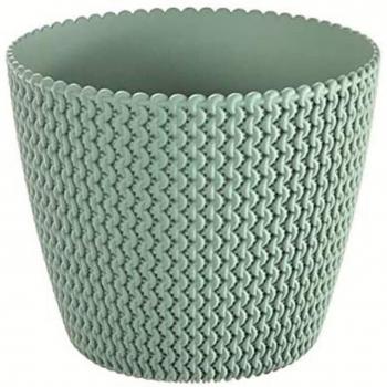 Maceta redonda 28,2L Prosperplast Splofy de plástico en color menta