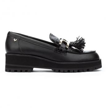 Mocasines de piel Martinelli LINDEN 1614 para mujer con plantilla extraíble en color negro