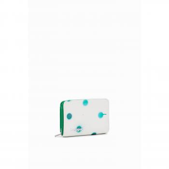 Monedero Mujer Desigual New Splatter Maya Blanco con Monedero y Material Sintético