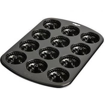 Kaiser 646190 Muffin World - 12-Molde para Bizcochitos de Saboya, 38 x 27 cm