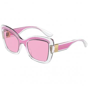 Dolce & Gabbana DG6170 335184 Anteojos de Sol para Mujer Rosas, Lentes de Sol Para Mujer Rosas, Gafas de Sol para Mujer Rosas