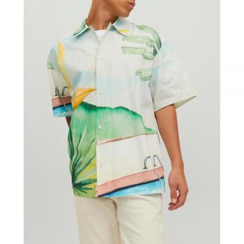 Camisa Jack&Jones Regular Fit manga corta estampada de verano para hombre