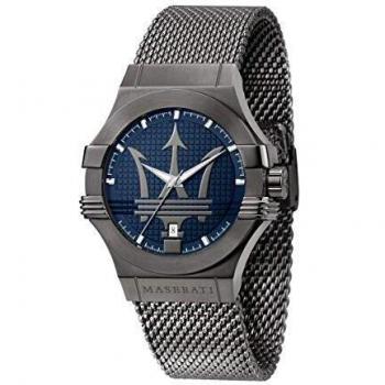 Maserati mens stainless steel gun pvd watch potenza collection with stainless steel strap r8853108005