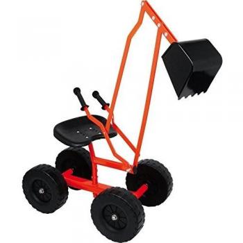 Excavadora de Metal con Ruedas Small Foot 4628 - Pala Excavadora para Niños +3 Años, Dimensiones: 104 x 33 x 58 cm