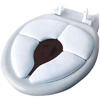 Olmitos 1135 - Asiento Reductor de WC Acolchado y Plegable, Color Blanco