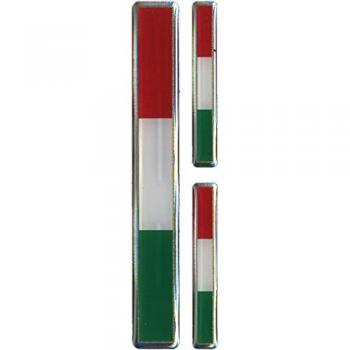 quattroerre 407 adhesivo 3d con bandera de Italia, 3 unidades)