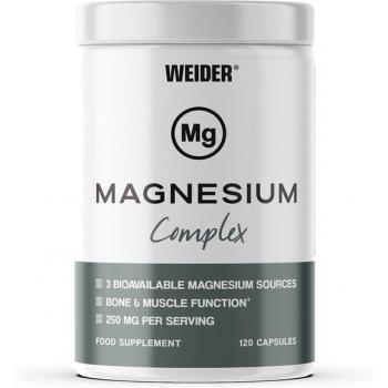 Complejo de Magnesio Weider - 120 Cápsulas - 250 Mg por Porción