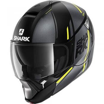 Casco Shark Evojet Vyda Basculante Negro/Antracita/Amarillo